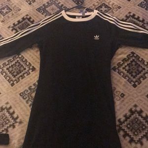 A black&white adidas mini dress